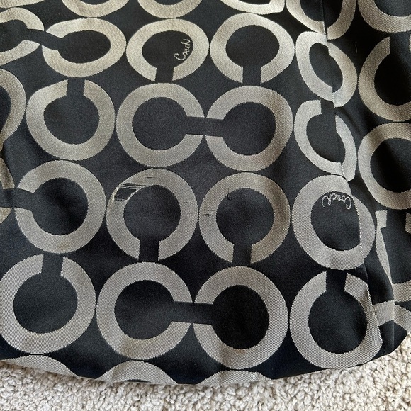 Coach Large Hobo Signature Print Handbag with Matching Wallet - Picture 5 of 9